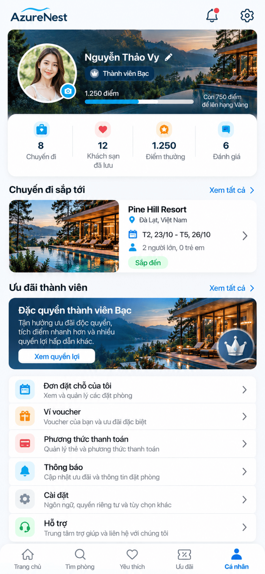 App booking Khách sạn / Resort